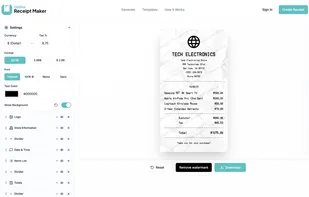 Online Receipt Maker screenshot 1