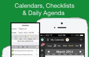 Calendars, Checklist, and Daily Agenda