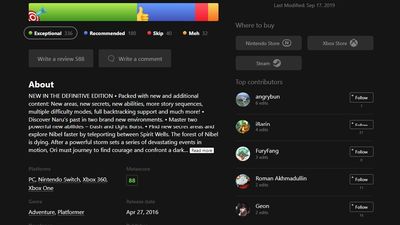 Game page