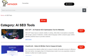 AIFINDER CATEGORY PAGE