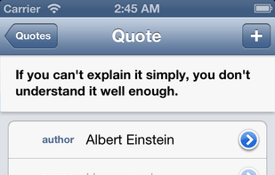 Quotebook screenshot 1