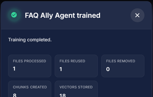 AI Agent learns from your data!