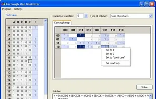 Karnaugh Map Minimizer screenshot 1
