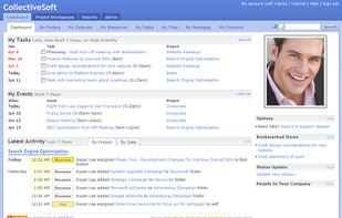 Get an at-a-glance overview of projects using the dashboard