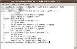 Dosfstools screenshot 1