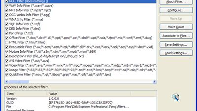 Filters Configuration