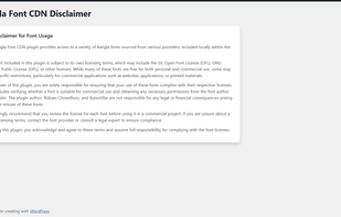 Bangla Font CDN screenshot 2