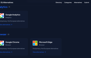 EU Alternatives screenshot 1