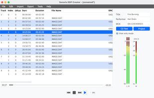 Sonoris DDP Creator screenshot 1