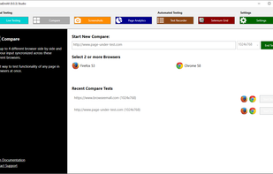 Need to execute manual regression tests in different browsers? Browser Compare synchronizes your user input across different browsers to speed up manual test execution.