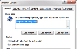 IE11 - Internet Options