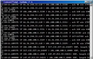 tcpdump screenshot 1