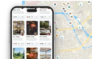 Tipsiti directory featuring local places in mobile view