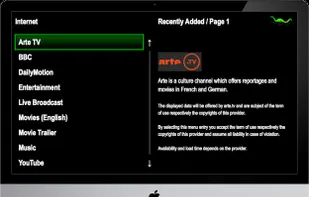 Internet gives access to plenty of internet offers: e.g. motion pictures, serials, music videos, movie trailers, television channels.