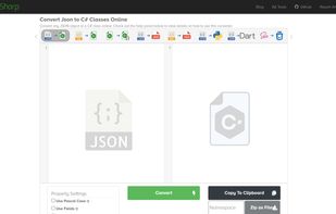 JSON2CSharp screenshot 1