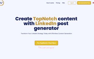 TopNotch-Post Landing page