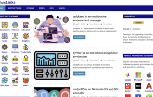LinuxLinks screenshot 1