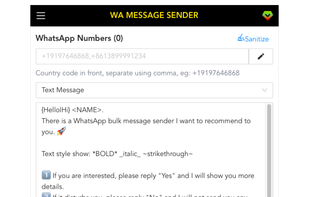 WA Sender screenshot 1