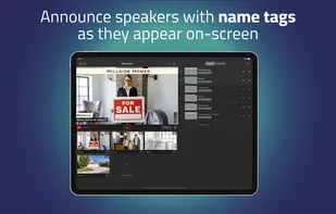Name tags and on-screen creatives