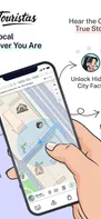 Discover cities like a local. Touristas pairs a live map with cinematic, multilingual audio guides. 