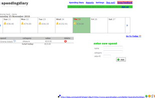 Spending Diary screenshot 1