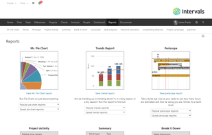 Gantt charts, hi level reports, statements of work, and more.