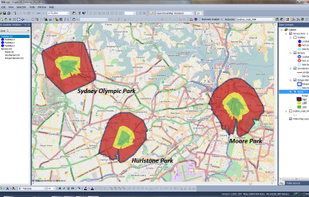 SuperGIS Desktop with  rich GIS analyze tools