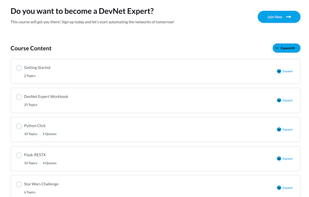 DevNet Academy Course Content