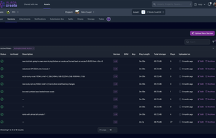 Asset version history
