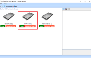 Pen Drive Recovery Tool - SysTools screenshot 1
