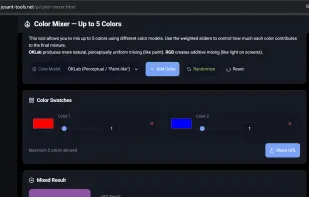 Color Mixer Application