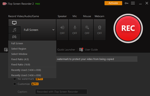 iTop Screen Recorder screenshot 1