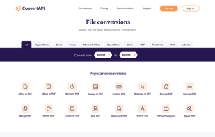ConvertAPI screenshot 2