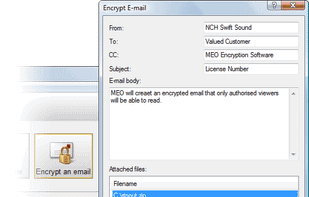 MEO File Encryption Software screenshot 1