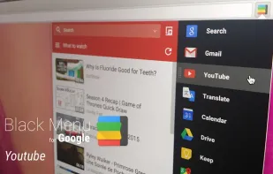 Black Menu for Google screenshot 2