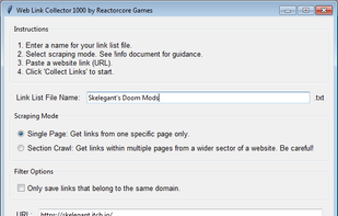 Web Link Collector 1000 screenshot 2