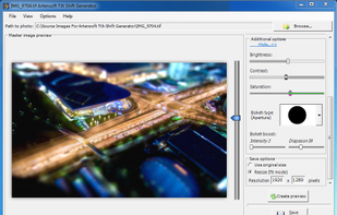 Artensoft Tilt Shift Generator screenshot 1