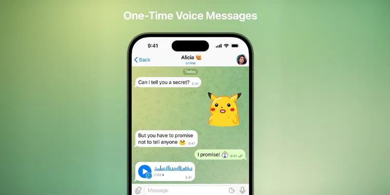 Telegram expands 'view-once' to voice/video messages, and adds new premium features image