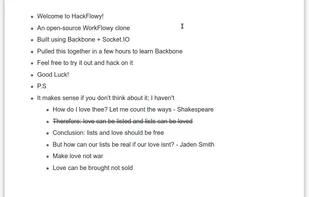 HackFlowy screenshot 1