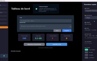 Main dashboard with drag-and-drop interface