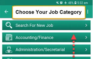 Choose your job category