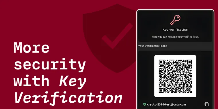 Tuta introduces user key verification to boost mailbox and calendar security image