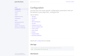Just the Docs screenshot 2