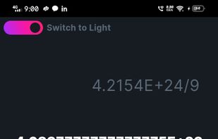 Dark Mode App Screen