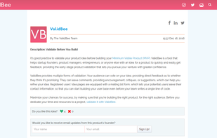 ValidBee screenshot 2