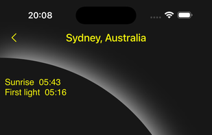 Sunrise Sunset Tracker screenshot 2