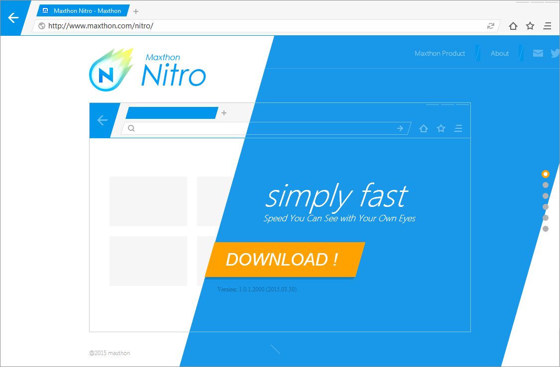 maxthon nitro web browser