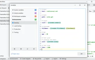 NativeRest environments