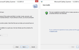 Microsoft Safety Scanner screenshot 1