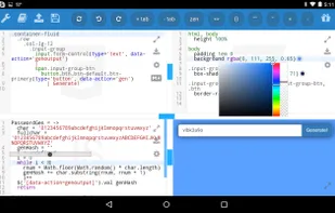 kodeWeave running on an Android Tablet